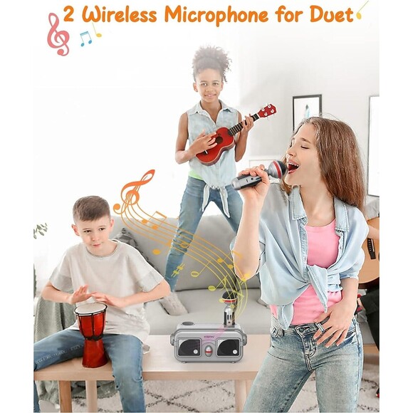 Karaoke Machine for Kids & Adults - KSAN VF-303 KARAOKE MACHINE FAMILY KTV - Picture 2 of 9